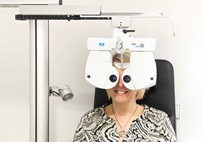 Durchführung der Augenanalyse